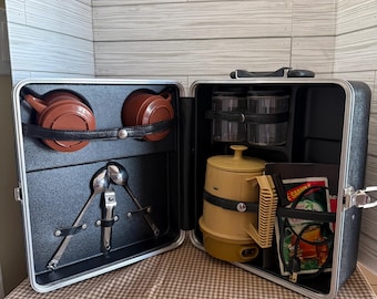 Vintage Platt Coffee Travel Bar, Hard Plastic in Black Color