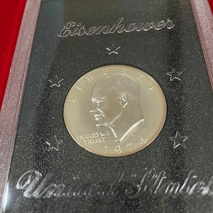 Vintage Silver Dollar ~ 1974 Eisenhower Brown Ike