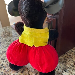 Antique Plush Mickey Mouse, Walt Disney Production, Made in Japan image 6