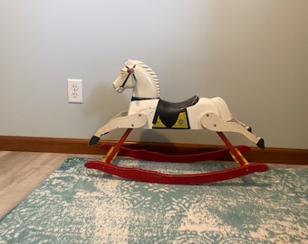 Vintage Rocking Horse ~ Hop Along Cassidy ~ Topper by Rich Toys