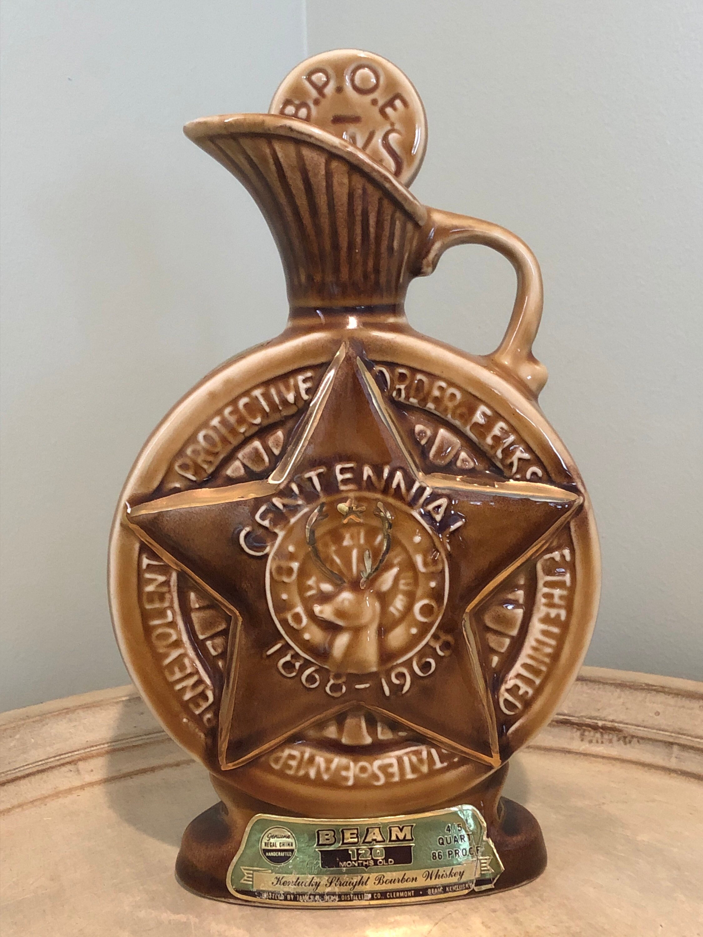 Vintage Decanter Jim Beam Centennial 1868 to 1968 Etsy
