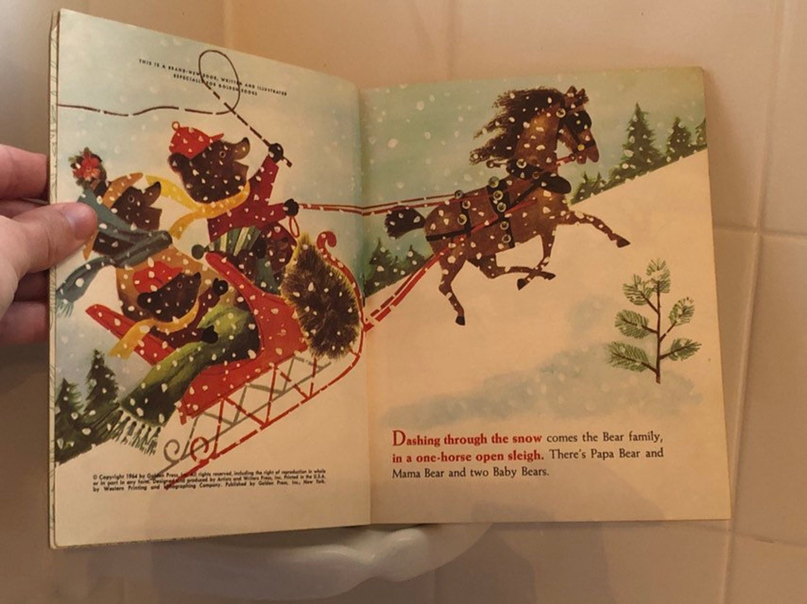 Jingle Bells Little Golden Book First Edition 1964 Etsy