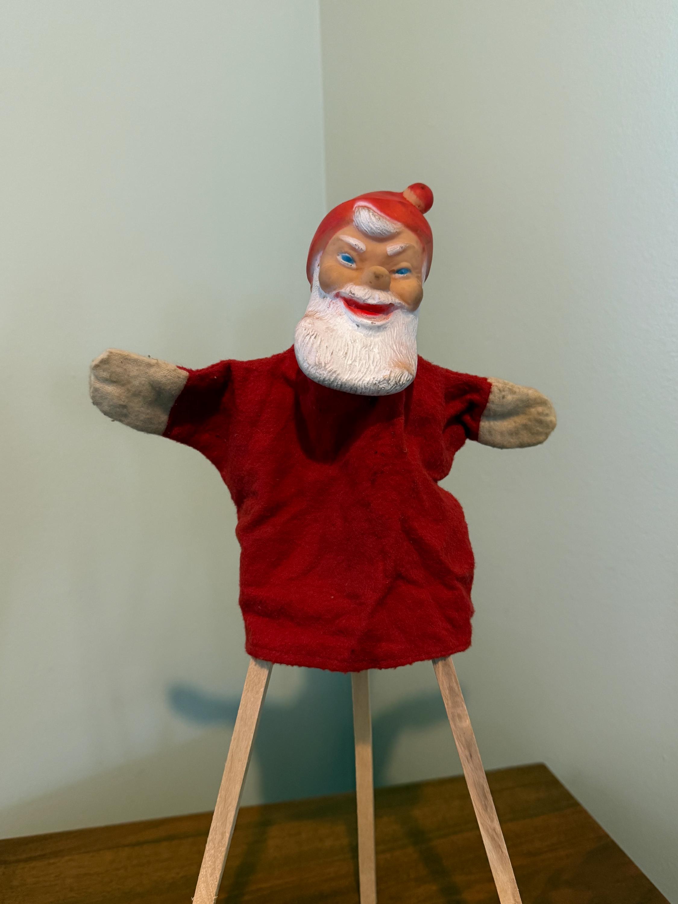 Vintage Hand Puppet, Santa Clause With Rubber Head, 1950's - Etsy