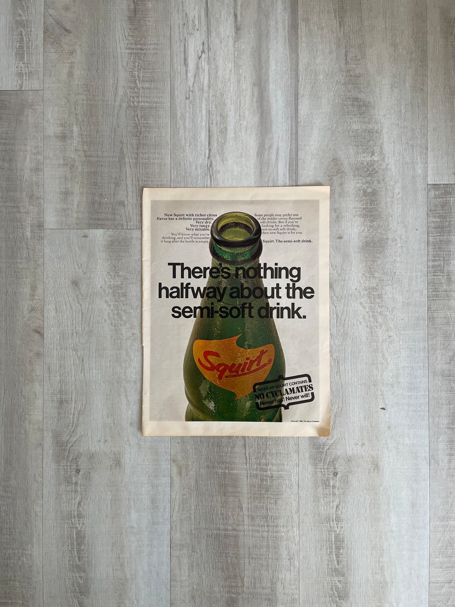 Vintage Paper Advertisement: Squirt Soft Drink (frame Not Included) - Etsy