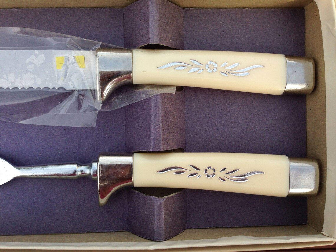 Sheffield Cutlery Set Fork and Carving Knife Set Vintage Etsy