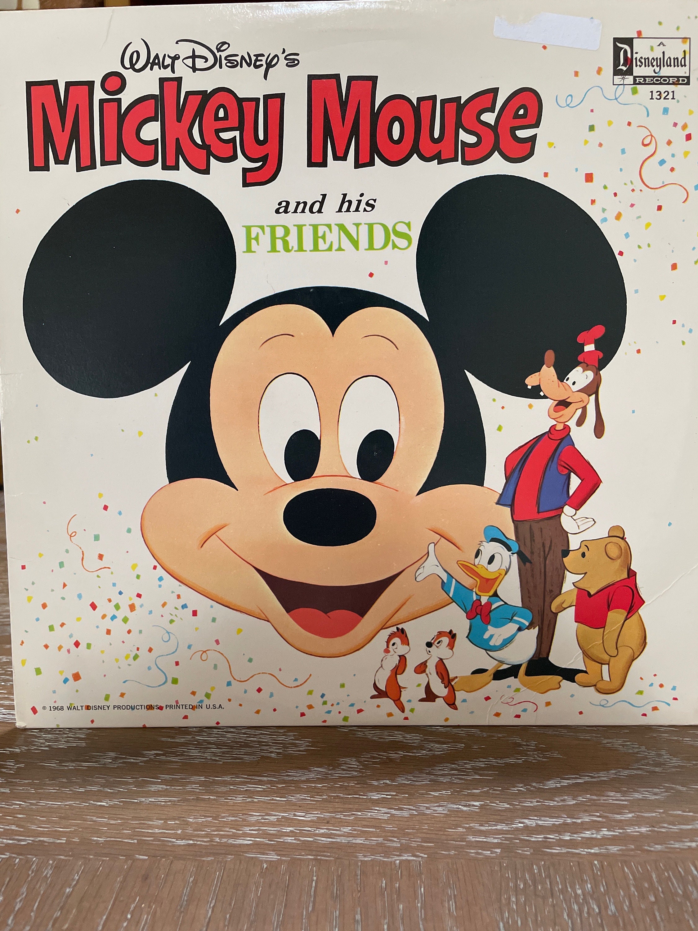 Vintage LP Record ~ Walt Disney Presents Mickey Mouse and