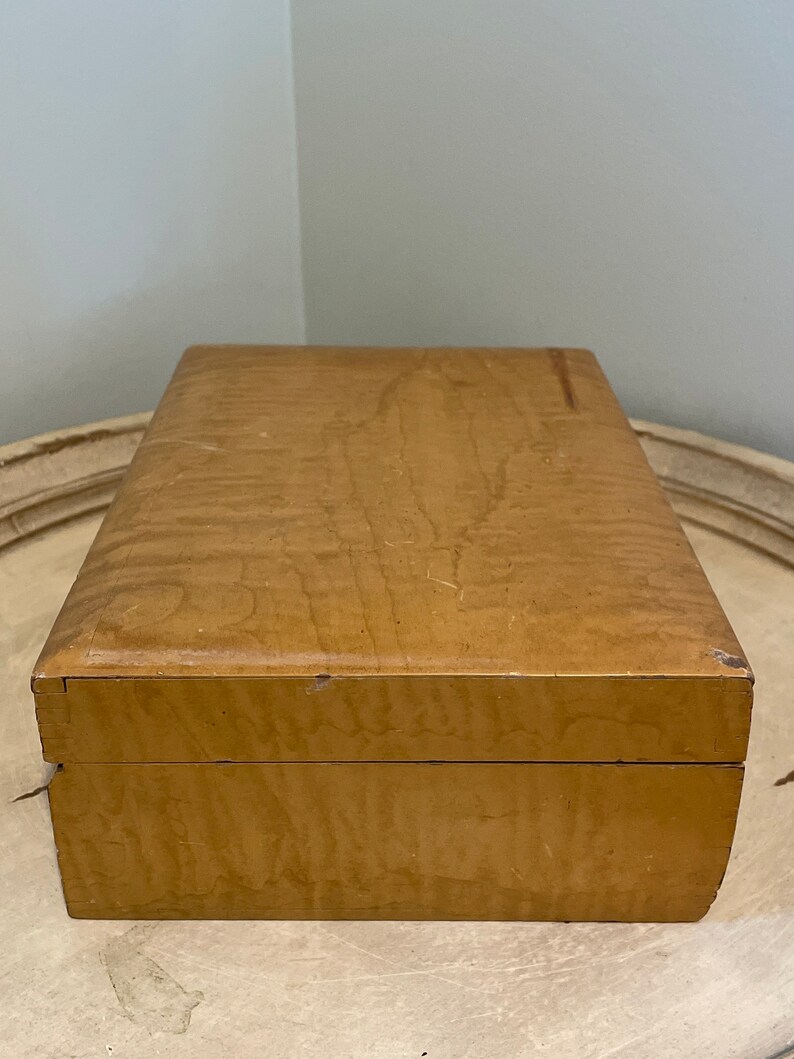 Vintage Keepsake Box With Mirror Pilliod Swanton Ohio Etsy