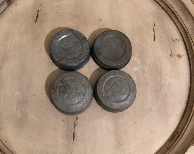 Vintage Ball Canning Jar Lids Set of 4 Etsy