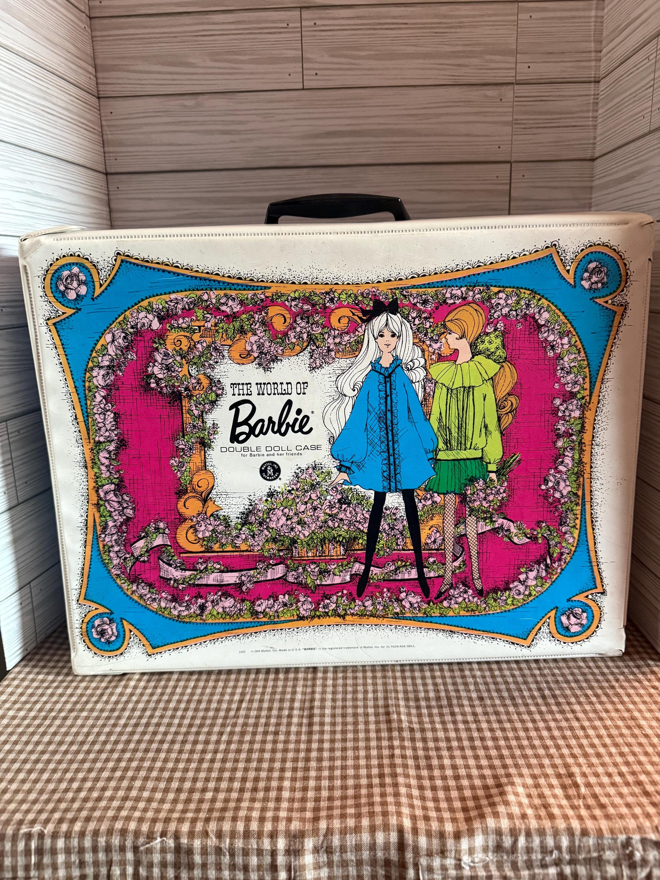 Vintage Double Doll Case ~ 1968 the World of Barbie Case by Mattel