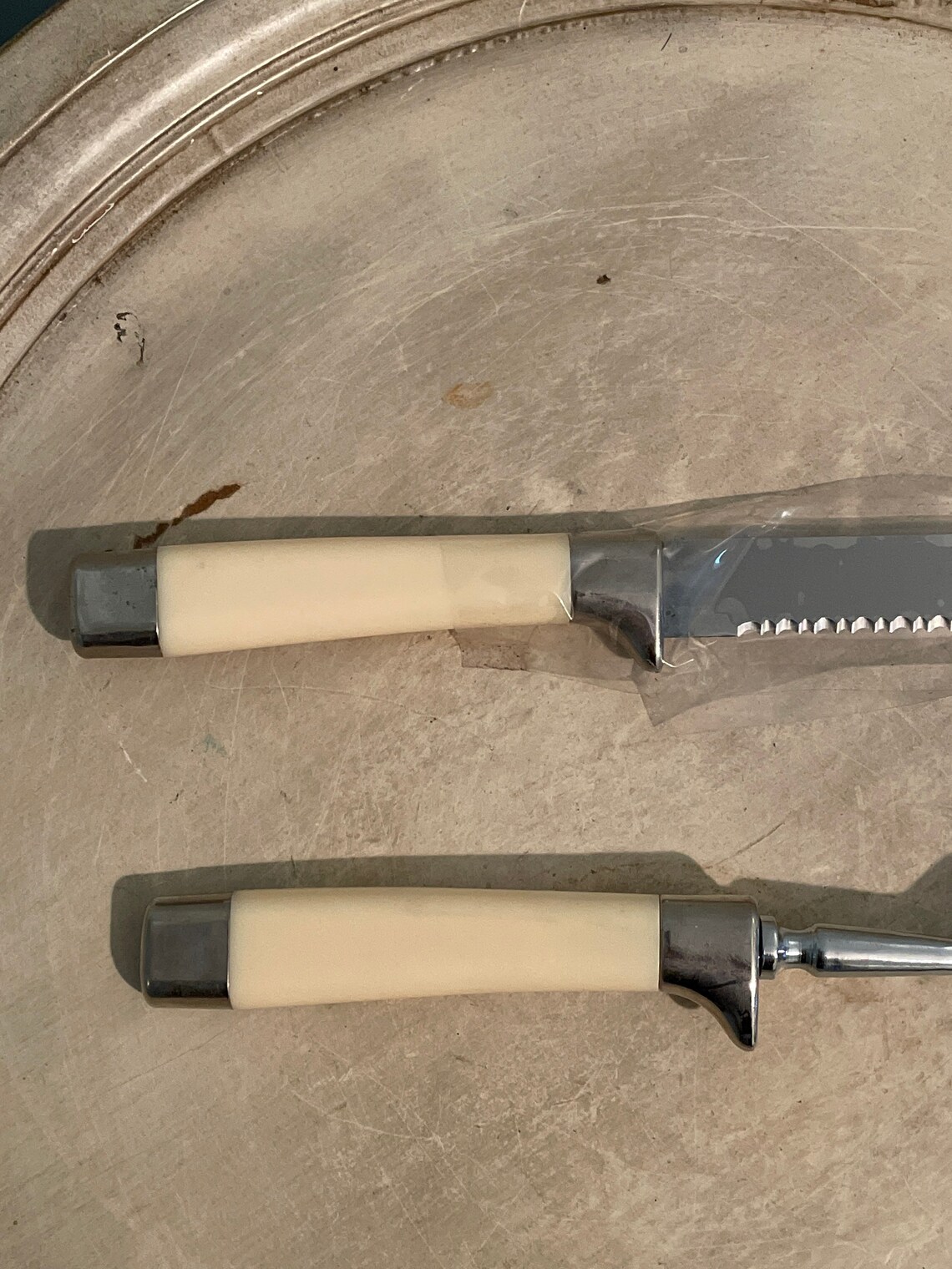 Sheffield Cutlery Set Fork and Carving Knife Set Vintage Etsy