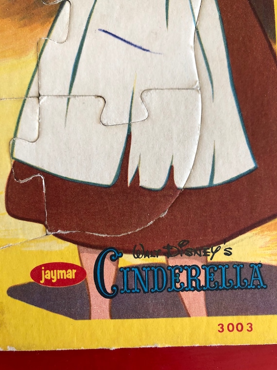 Vintage Walt Disney's Cinderella Puzzle ~ 20 Pieces ~ Jaymar 3003