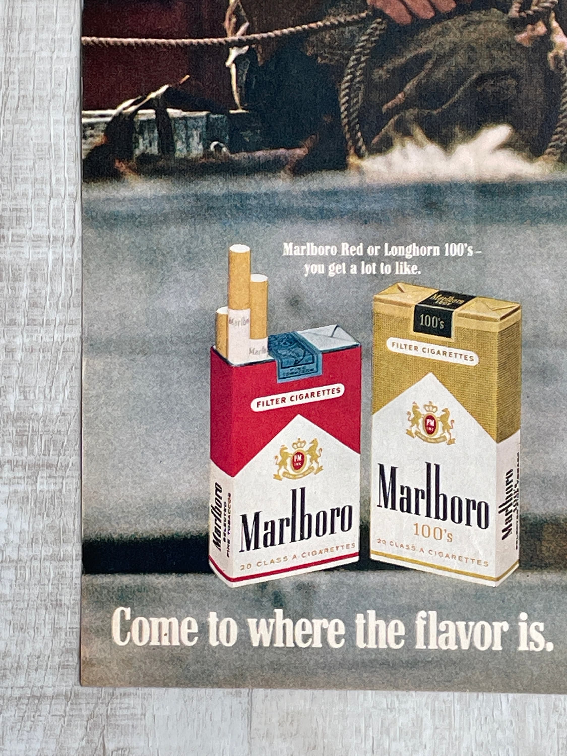 Vintage Paper Advertisement ~ Marlboro Country ~ 1969