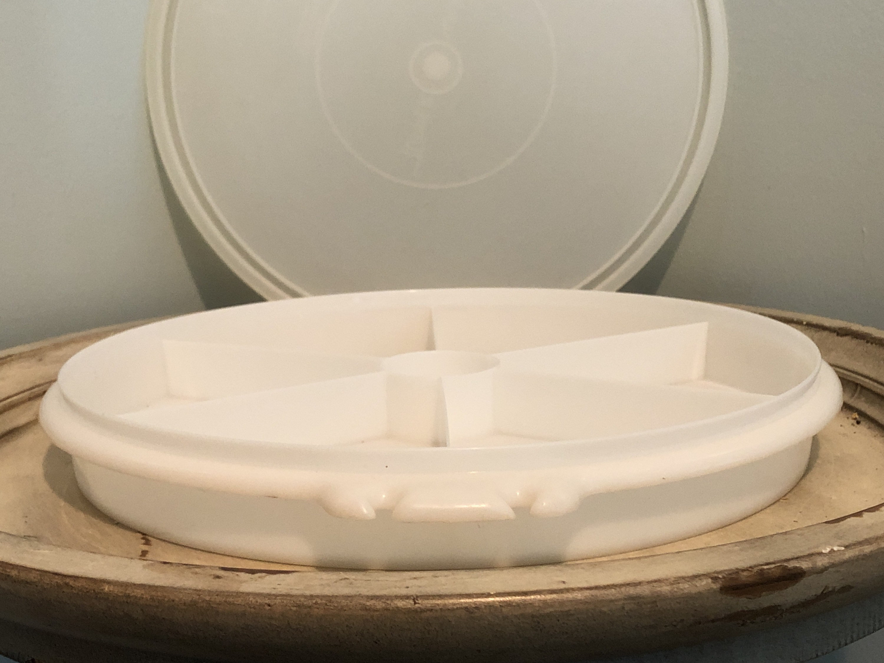 Tupperware Divided Food Tray with Lid Etsy