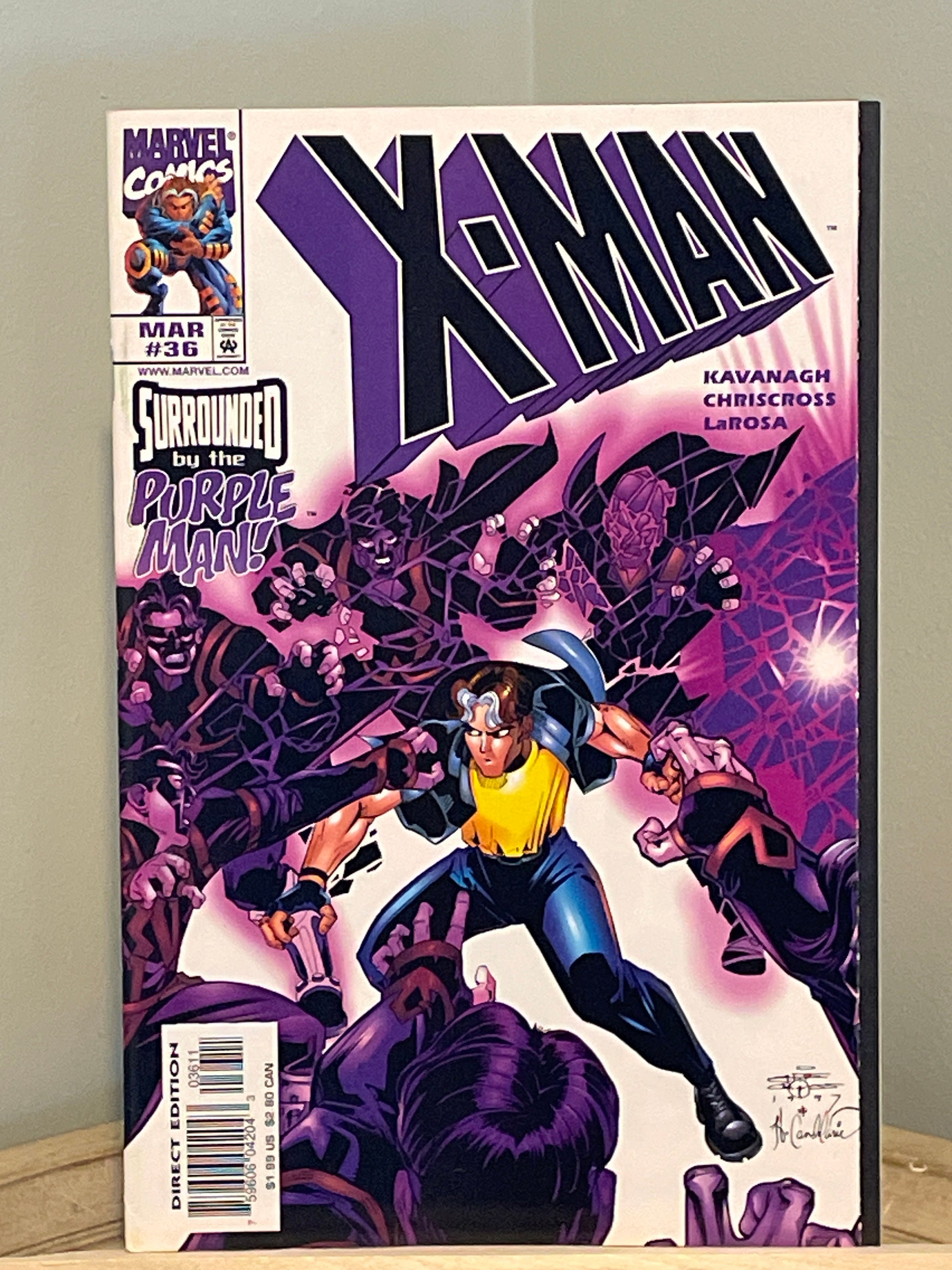 Vintage Comic Book: X Man Surrounded by the Purple Man, Vol 1 No