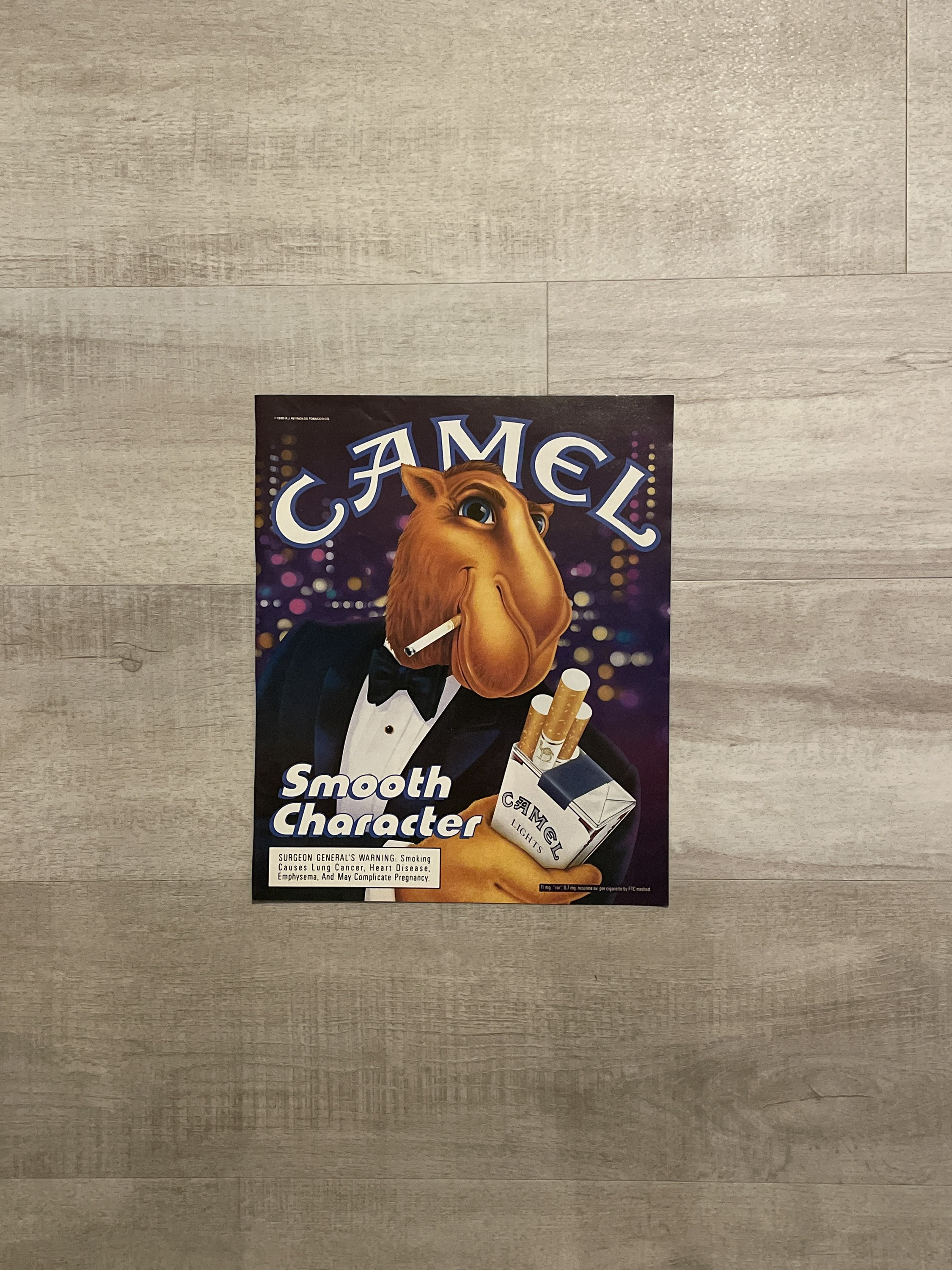 Vintage Paper Advertisement ~ Camel ~ Smooth Character ~ 1990