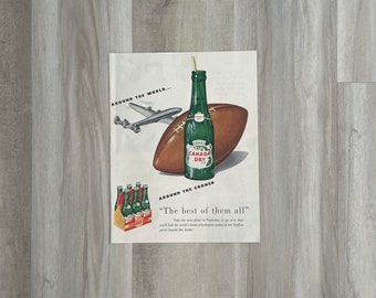 Vintage Paper Advertisement ~ Canada Dry 1950