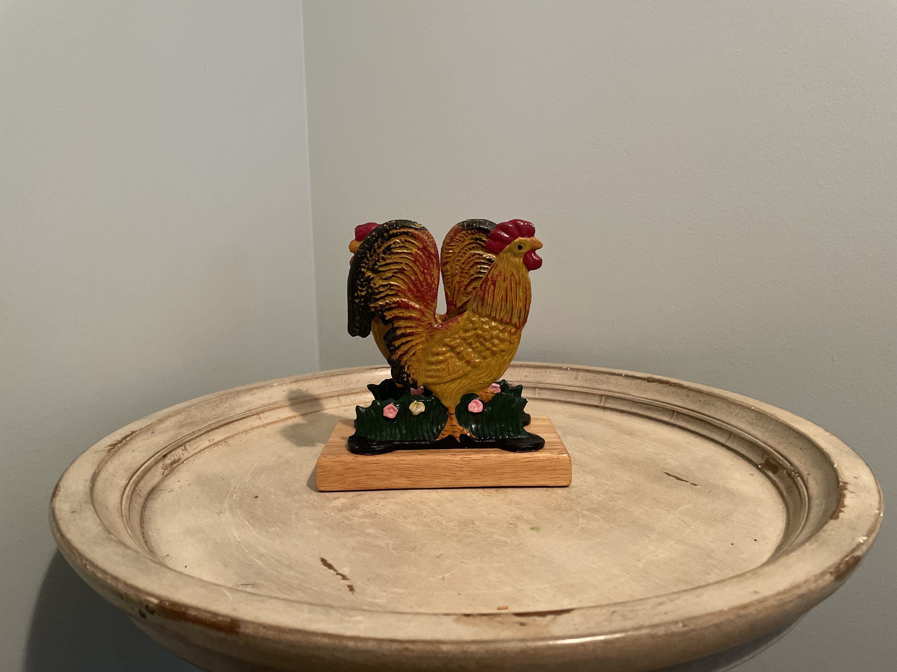 Cast Iron Rooster Napkin Holder Etsy