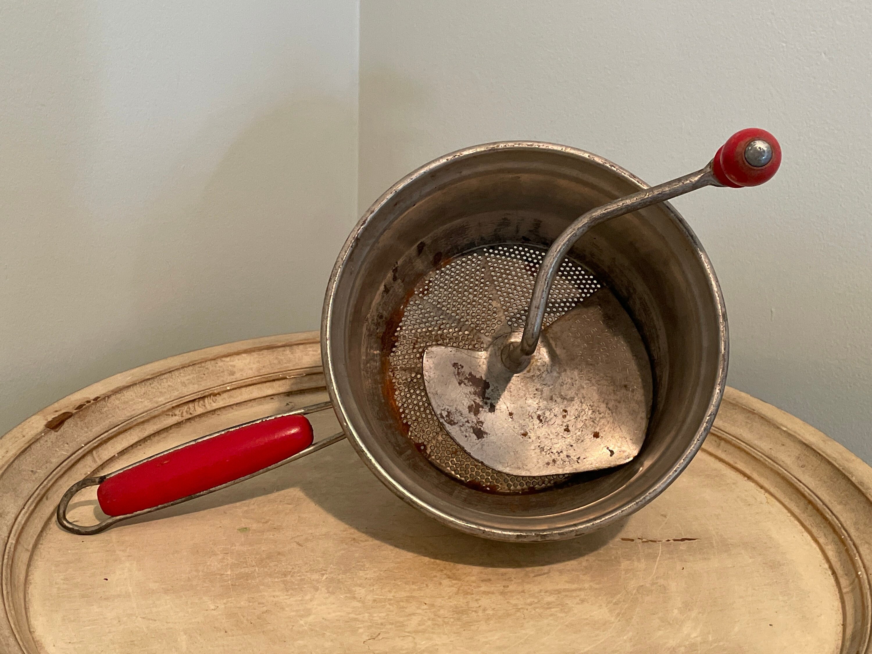 Vintage Foley Food Mill With Red Handles Etsy