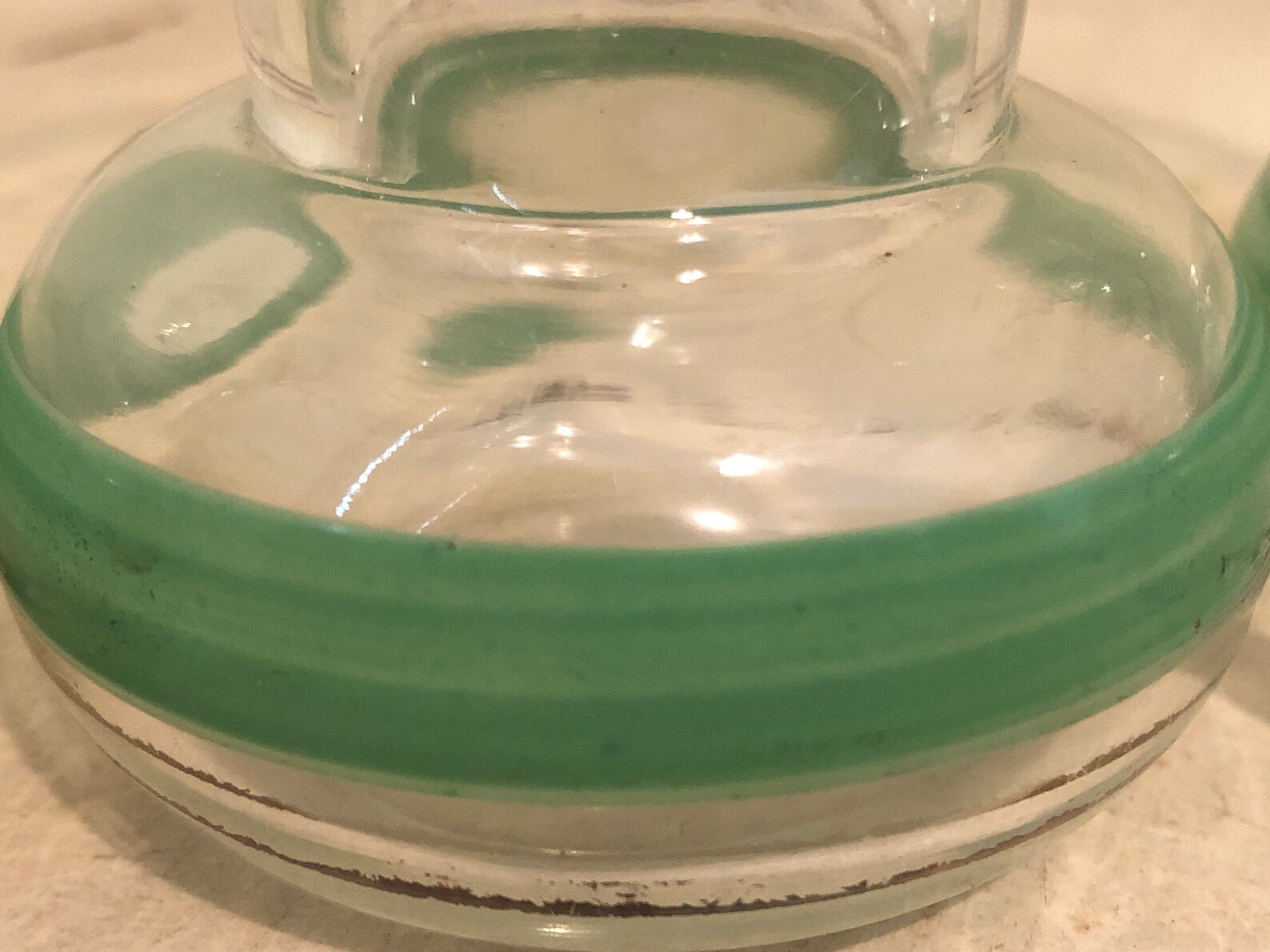 Vintage Bud Vases Set of 3 Green and Gold Accents Etsy