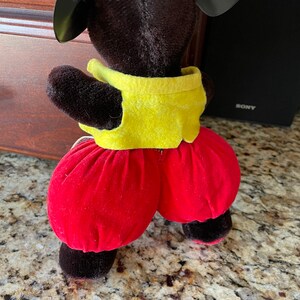 Antique Plush Mickey Mouse, Walt Disney Production, Made in Japan image 5