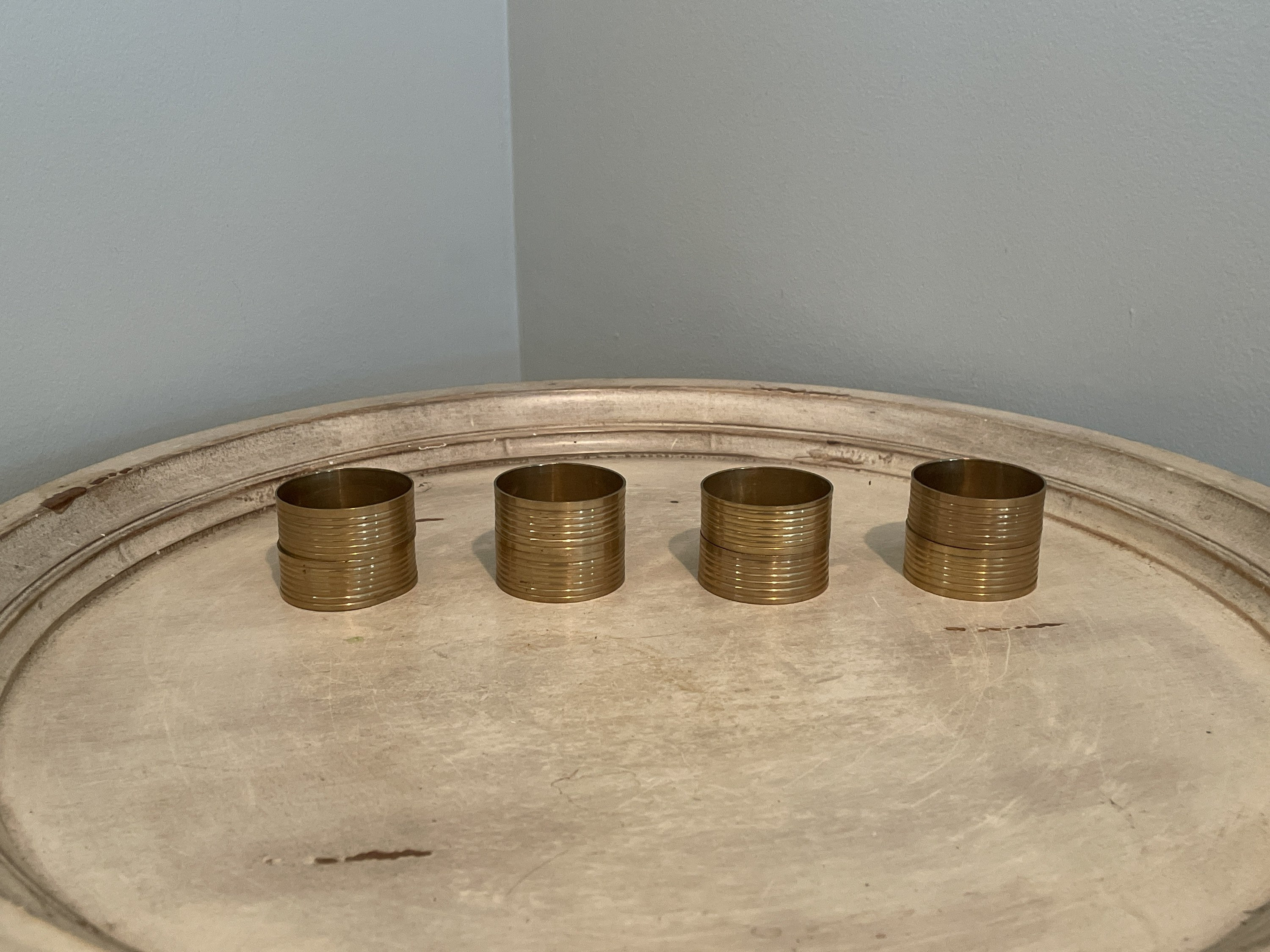 Gold Napkin Rings Set of 8