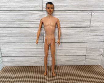 Vintage 1964 Ken Doll by Mattel with Brunette Flock Hair