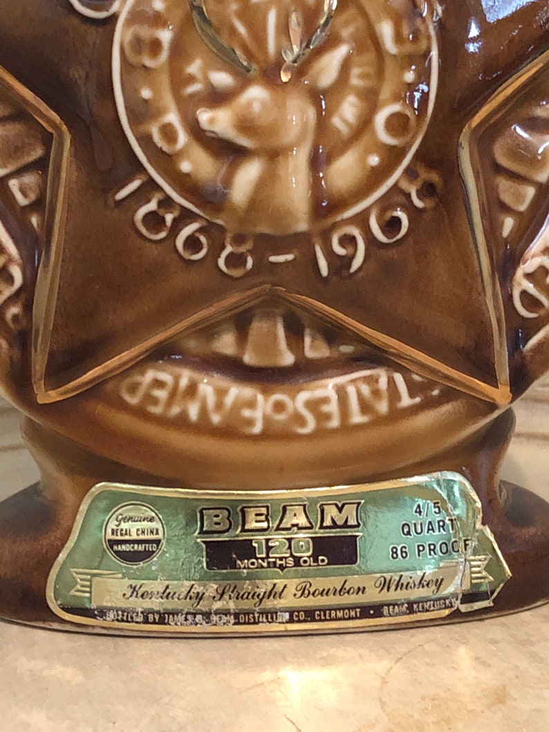 Vintage Decanter Jim Beam Centennial 1868 to 1968 Etsy
