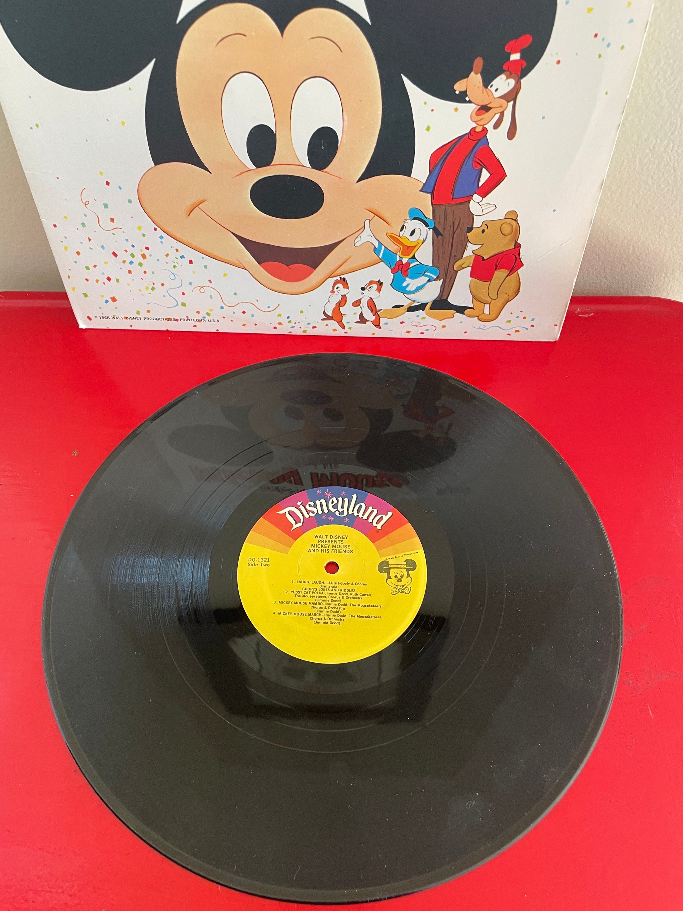 Vintage LP Record ~ Walt Disney Presents Mickey Mouse and