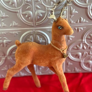 Vintage Reindeer ~ Red Plush Animal
