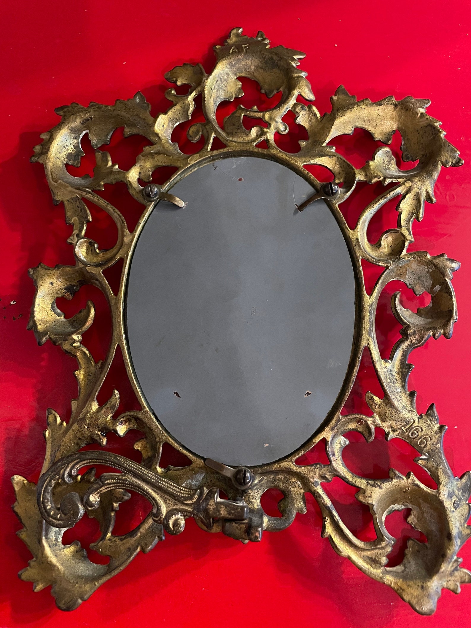 Antique Victorian Picture Frame With Mirror Etsy