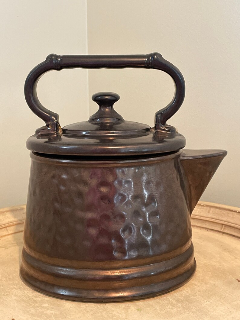 Vintage Mccoy Teapot Cookie Jar Bronze Color Etsy