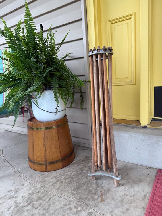 Antique Wooden Clothes Dryer With 9 Extendable Arms - Etsy