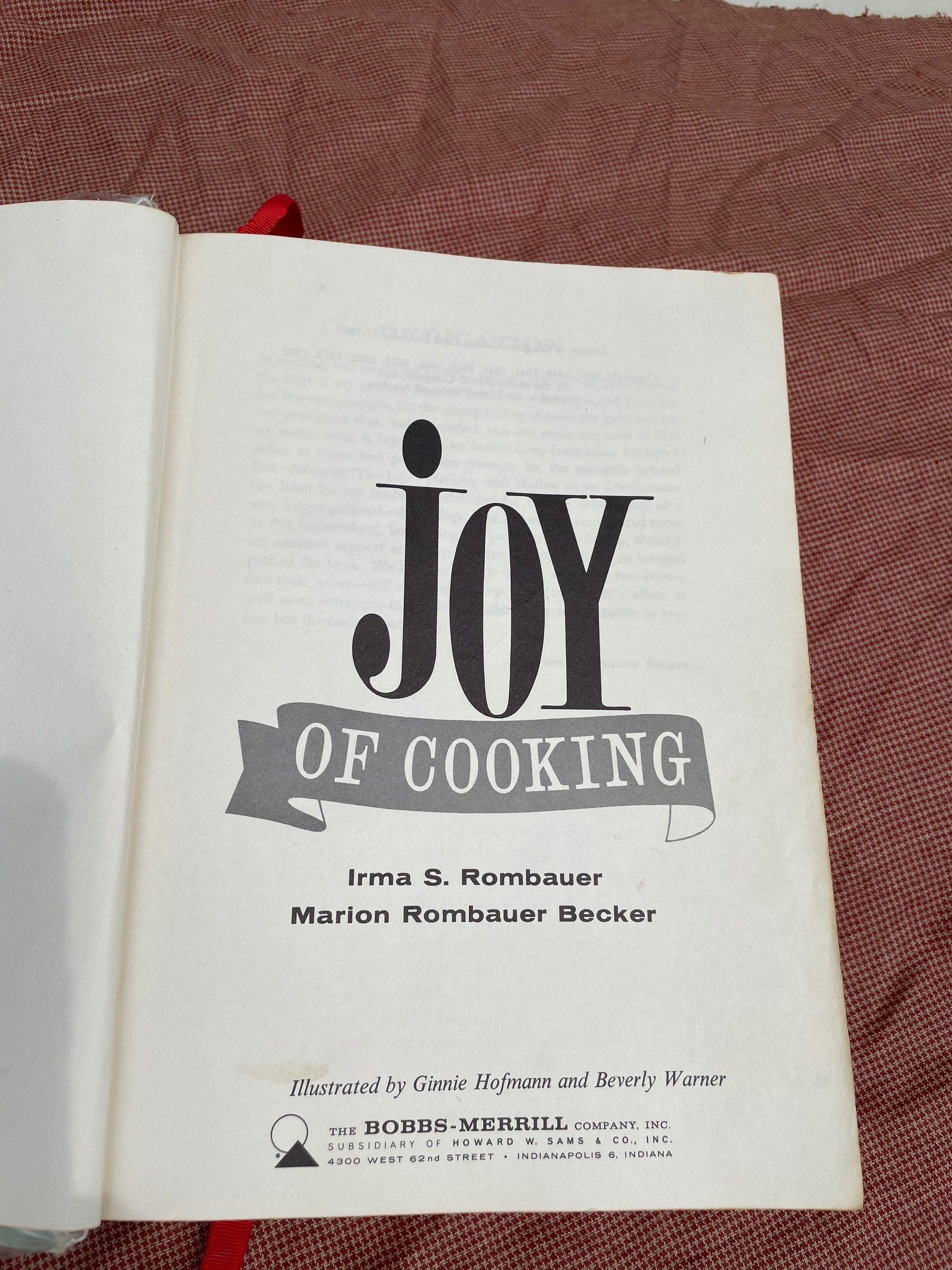 Joy of Cooking Cookbook 1962 | Etsy