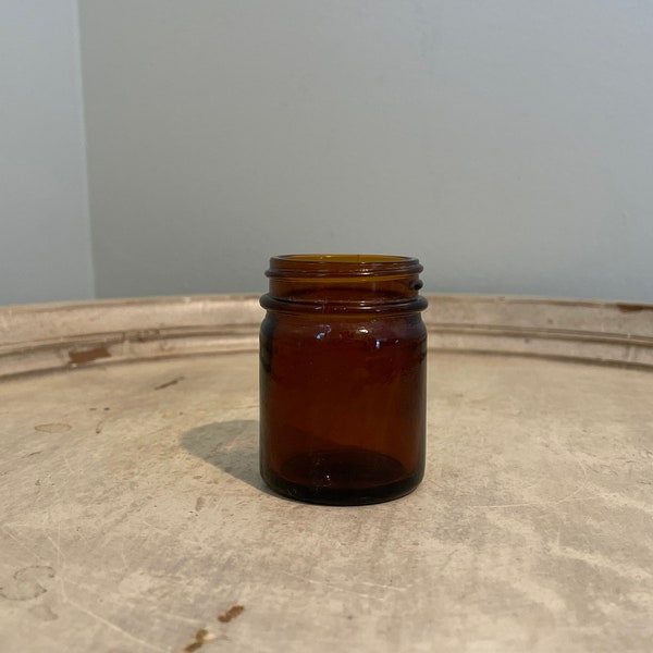 Vintage Anchor Hocking Jar ~ Amber Brown Color Glass