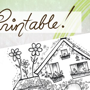 Coloriage de printemps à imprimer, Carte de Pâques à imprimer, Activité de fête de la Saint-Valentin, Cartes de printemps, Cartes pour amis, Cartes panier de Pâques