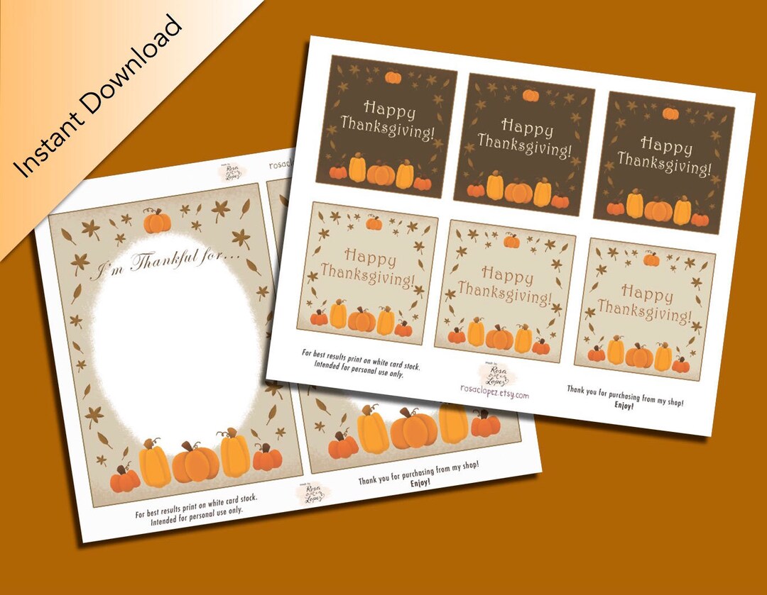 Thanksgiving Printable/thanksgiving Printable Decor/printable - Etsy