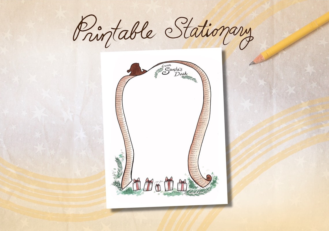 Printable Santa Claus Stationary From Santa #39 s Desk Stationary DIY Printable Santa Claus Stationary From Santa #39 s Desk Stationary DIY