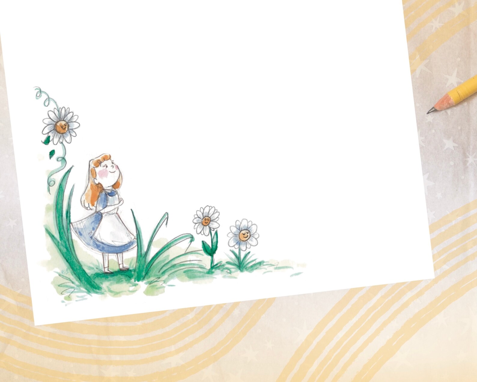 Alice's Adventures in Wonderland Stationery, Printable Stationery, Cute ...