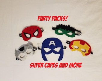 Ready to Ship! Party Pack Superhero Masks