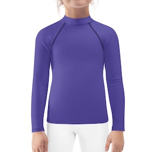 Purple Kids Rash Guard Costume/ Monster Theater Cosplay Costume/ Purple Long Sleeve Shirt/ Dinosaur Costume