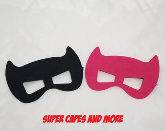 Bat Felt Mask - Bat Girl Felt Mask - Superhero Felt Mask - Superhero Party - Party Favors - Bat Costume