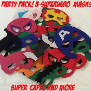 Ready to Ship! Party Pack 5 Superhero Masks