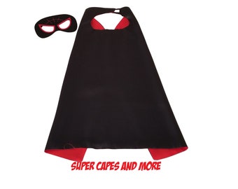 Super Spider Superhero Cape and Mask - Black Spider Superhero Cape and Mask - Superhero Spider Felt Mask - Superhero Spider Cape