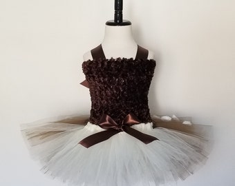Deer Tutu Dress / Fawn Tutu Dress/ Woodland Animal Tutu Dress/ Dance Recital/ Photo Prop/ Dress Up/Halloween Costume/