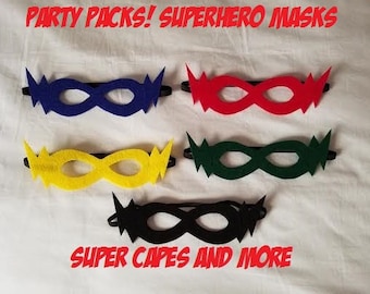 Party Packs!! Lightning Bolt Mask/Party Favors/Gifts/Dress Up/Costume