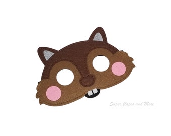 Chipmunk viltmasker/bosdiermasker/bosdier verjaardagsfeestje gunsten/chipmunk dierviltmasker/chipmunk kostuumaccessoires