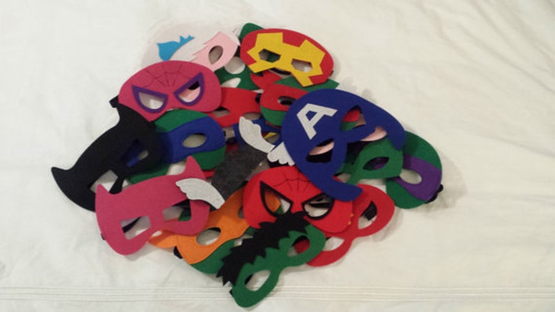 SUPER SALE Ready to Ship 1 Superhero Cape or 1 Cape and Mask Set/Party Favors/Costume/Dress Up image 3