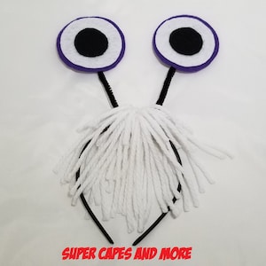 Monster Headband with Hair and Eyes / Monster Headband Dance Recital/ Monster Eyes Headband/ Monster Dress Up/Monster Halloween Costume