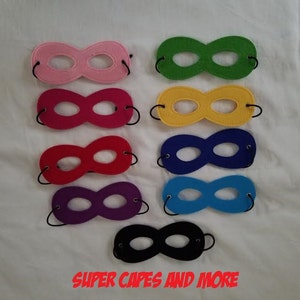 Plain Superhero Felt Mask/Superhero Party Favors/Gifts/Superhero Dress Up/Superhero Costume Accessories - Ready to Ship!