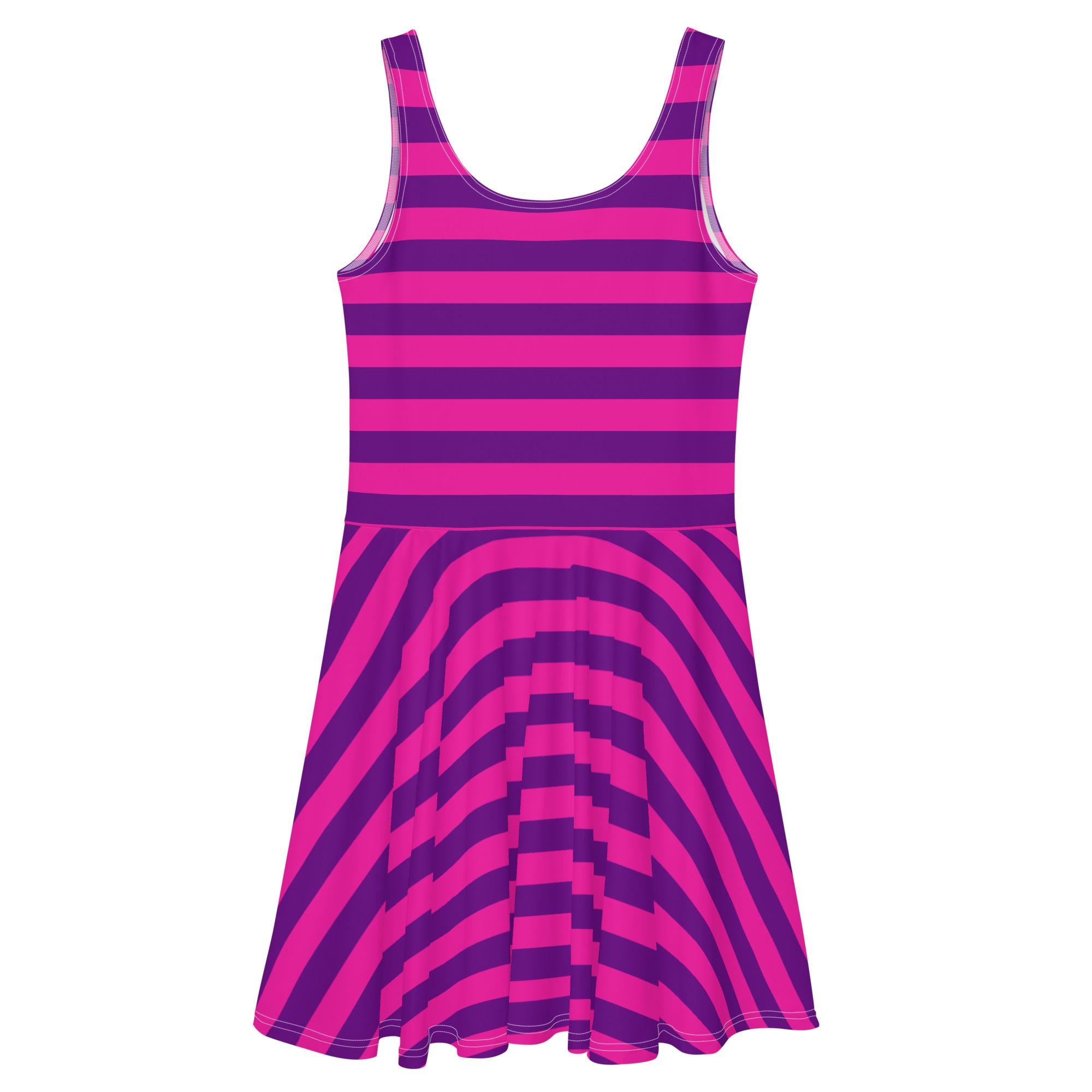 pink and purple striped dress cheshire cat Cheshire Cat Dress